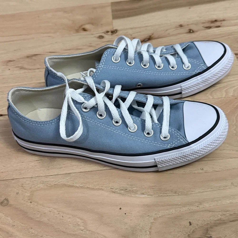 Converse Blue and White Women's Sneakers - Picture 3 of 5